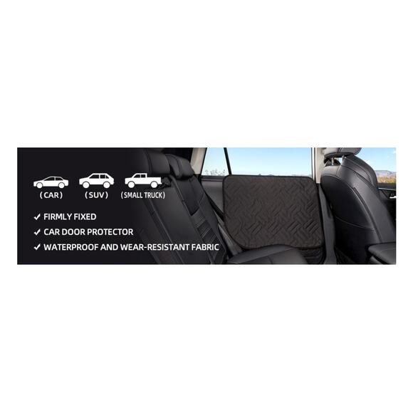 2PCS Car Door Protector for Dogs Scratching Vehicle Door Waterproof Black New! - Picture 3 of 6